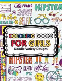 Bokomslag for "Coloring Book for Girls Doodle Cutes: The Really Best Relaxing Colouring Book For Girls 2017 (Cute, Animal, Dog, Cat, Elephant, Rabbit, Owls, Bears, K"