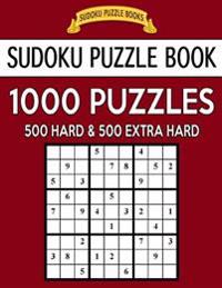 Bokomslag för "Sudoku Puzzle Book, 1,000 Puzzles, 500 Hard and 500 Extra Hard: Improve Your Game with This Two Level Bargain Size Book"