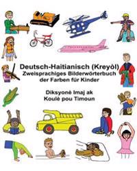 Deutsch-Haitianisch (Kreyòl) Zweisprachiges Bilderwörterbuch der Farben für Kinder