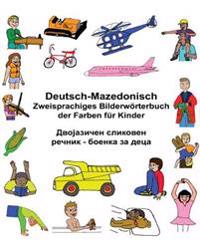 Deutsch-Mazedonisch Zweisprachiges Bilderwörterbuch der Farben für Kinder