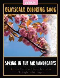 Spring in the Air Landscapes Coloring Book