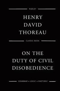 Kirjan kansi "On the Duty of Civil Disobedience"