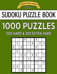 Bokomslag för "Sudoku Puzzle Book, 1,000 Puzzles, 500 Hard and 500 Extra Hard: Improve Your Game with This Two Level Bargain Size Book"