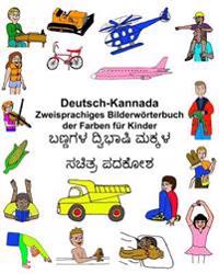 Deutsch-Kannada Zweisprachiges Bilderwörterbuch der Farben für Kinder