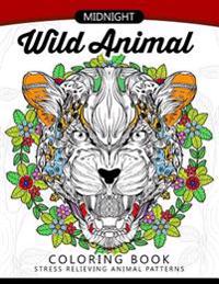 Midnight Wild animal coloring book: An Adult coloring book Awesome design of Panda, Tiger, Lion, Rabbit and others