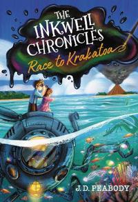 Kirjan kansi "The Inkwell Chronicles: Race to Krakatoa, Book 2"