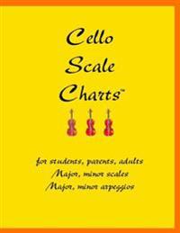 Cello Scale Charts: For students, parents, adults; major and minor scales and arpeggios