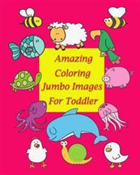 Amazing Coloring Jumbo Images For Toddler: Coloring book for kid is to practice kids and toddler to control their hands and also improve their handwri