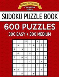 Bokomslag för "Sudoku Puzzle Book, 600 Puzzles, 300 Easy and 300 Medium: Improve Your Game with This Two Level Book"