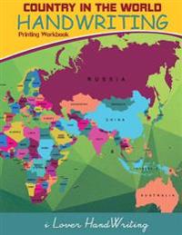 Country in the World Handwriting