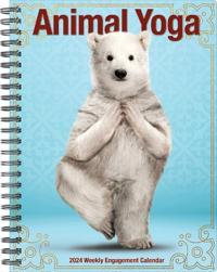Animal Yoga 2024 6.5 X 8.5 Engagement Calendar