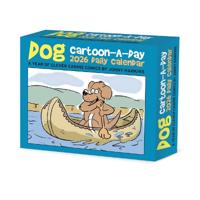 Dog Cartoon-A-Day by Jonny Hawkins 2026 Box Calendar