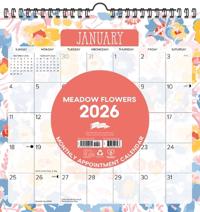 Meadow Flowers 2026 12 X 12 Spiral Wall Calendar