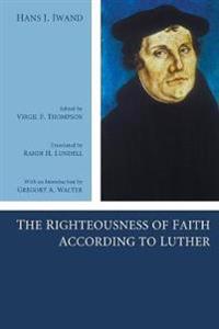 Kirjan kansi "The Righteousness of Faith According to Luther"