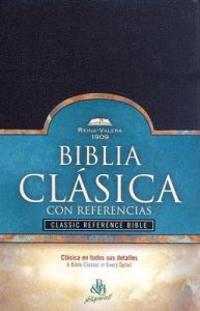 RV 1909 Biblia Clásica con Referencia, negro imitación piel
