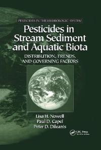 Kirjan kansi "Pesticides in Stream Sediment and Aquatic Biota"
