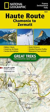 Haute Route Map (Chamonix to Zermatt)