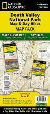 Death Valley National Park Map and Day Hikes