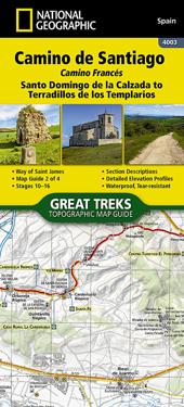 Camino de Santiago - Camino Frances Map 2 of 4