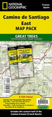 Camino de Santiago East Map Map Pack Bundle