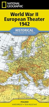 National Geographic WWII European Theater Map (Folded from the Archives)