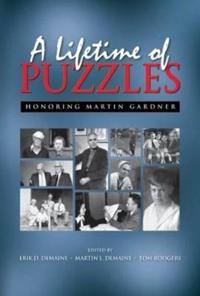 Kirjan kansi "A Lifetime of Puzzles"