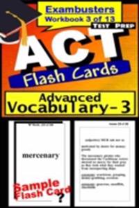 ACT Test Prep Advanced Vocabulary Review--Exambusters Flash Cards--Workbook 3 of 13