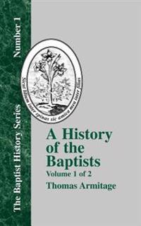 Kirjan kansi "A History of the Baptists - Vol. 1"
