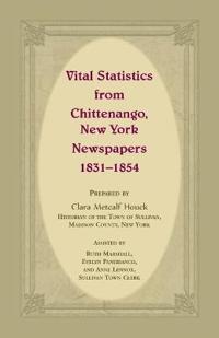 Vital Statistics from Chittenango, New York, Newspapers, 1831-1854