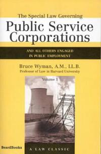 Kirjan kansi "The Special Law Governing Public Service Corporations"