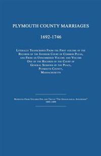 Plymouth County Marriages 1692-1746