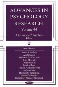 Advances in Psychology Research