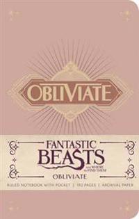 Fantastic Beasts and Where to Find Them: Obliviate Hardcover Ruled Notebook
