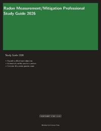 Radon Measurement/Mitigation Professional Study Guide 2026