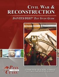 Bokomslag för "Civil War and Reconsctruction DANTES/DSST Test Study Guide"