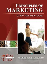 Kirjan kansi "Principles of Marketing CLEP Test Study Guide"
