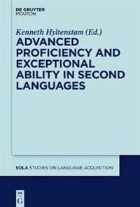 Kirjan kansi "Advanced Proficiency and Exceptional Ability in Second Languages"