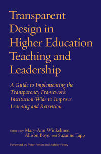 Bokomslag för "Transparent Design in Higher Education Teaching and Leadership"