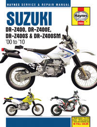 Suzuki DR-Z400, DR-Z400E, DR-Z400S & DR-Z400SM (00 to 10)