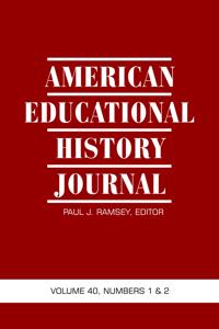 Bokomslag för "American Educational History Journal Vol 40 Issue 1 & 2"