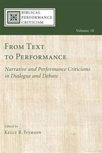 Bokomslag for "From Text to Performance"