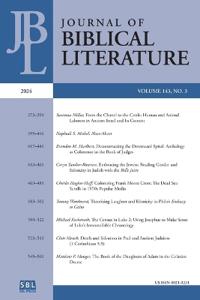 Journal of Biblical Literature 143.3 (2024)