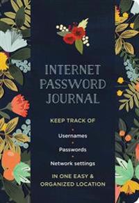 Internet Password Journal - Modern Floral