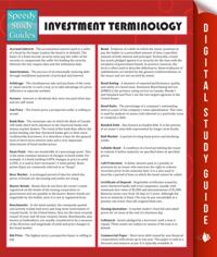 Investment Terminology