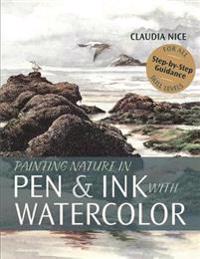 Kirjan kansi "Painting Nature in Pen & Ink with Watercolor"