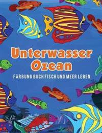 Unterwasser Ozean Färbung Buch Fisch und Meer Leben