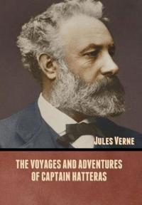 Kirjan kansi "The Voyages and Adventures of Captain Hatteras"