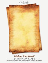 Vintage Parchment Stationery Paper