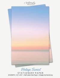 Vintage Sunset Stationery Paper