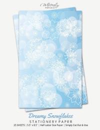 Dreamy Snowflake Stationery Paper